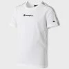 Tee Shirt Enfant A Bandes 305921 Blanc de Champion -Champion Soldes champion 297627 305921 WW001 20220120T160615 01