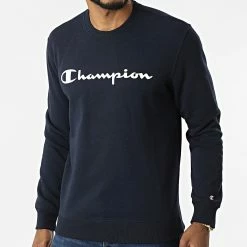 Sweat Crewneck 217143 Bleu Marine de Champion