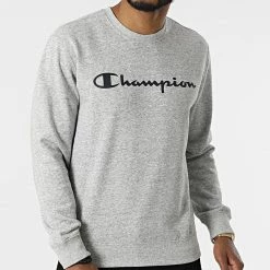 Sweat Crewneck 217143 Gris Chiné de Champion 8 Sweat Crewneck 217143 Gris Chiné de Champion -Champion Soldes champion 298819 217143 EM021 20220124T150507 03