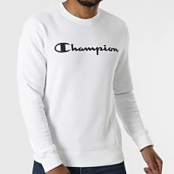 Sweat Crewneck 217143 Blanc de Champion -Champion Soldes champion 298828 217143 WW001 20220124T155559 03
