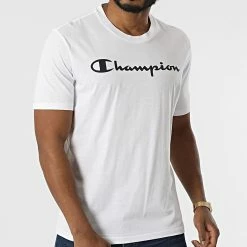 Tee Shirt 217146 Blanca de Champion -Champion Soldes champion 298879 217146 WW001 20220124T155514 03