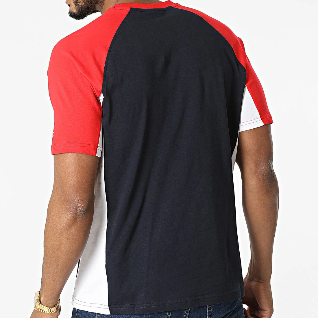 Tee Shirt Raglan 217152 Bleu Marine Rouge de Champion 6 Tee Shirt Raglan 217152 Bleu Marine Rouge de Champion – Image 4