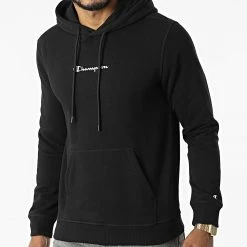Sweat Capuche 217215 Noir de Champion