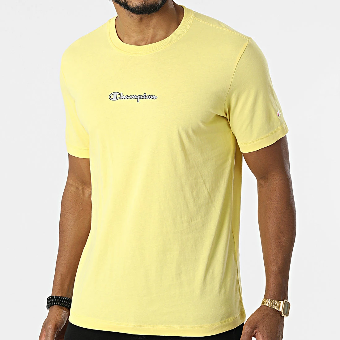 Tee Shirt 217219 Jaune de Champion 3 Tee Shirt 217219 Jaune de Champion