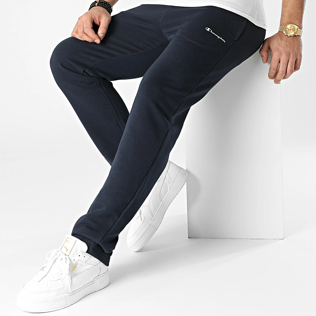 Pantalon Jogging 217419 Bleu Marine de Champion 6 Pantalon Jogging 217419 Bleu Marine de Champion – Image 4