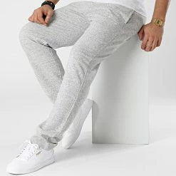 Pantalon Jogging 217419 Gris Chiné de Champion -Champion Soldes champion 298945 217419 EM021 20220124T160859 03