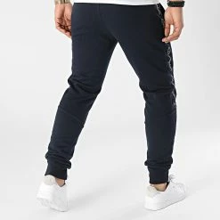 Pantalon Jogging A Bandes 217427 Bleu Marine de Champion -Champion Soldes champion 298954 217427 BS501 20220124T155833 04
