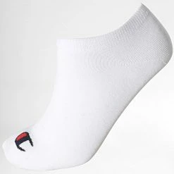 Lot De 3 Paires De Chaussettes Calzini Blanc Bleu Marine Gris Chiné de Champion -Champion Soldes champion 298981 U24560 EM006 20220125T141029 04