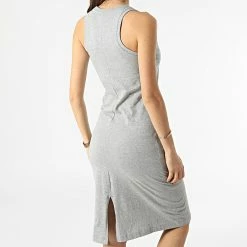 Robe Débardeur Femme 114889 Gris Chiné de Champion -Champion Soldes champion 299038 114889 EM006 20220201T161212 04