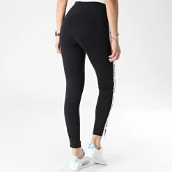 Legging Skinny A Bandes Femme 115054 Noir de Champion -Champion Soldes champion 299052 115054 KK001 20220214T162259 04