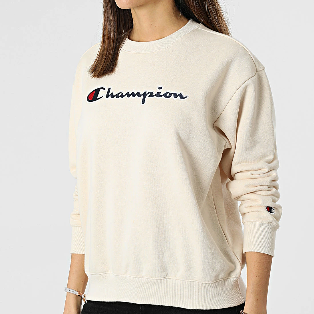 Sweat Crewneck Femme 114922 Beige de Champion 3 Sweat Crewneck Femme 114922 Beige de Champion