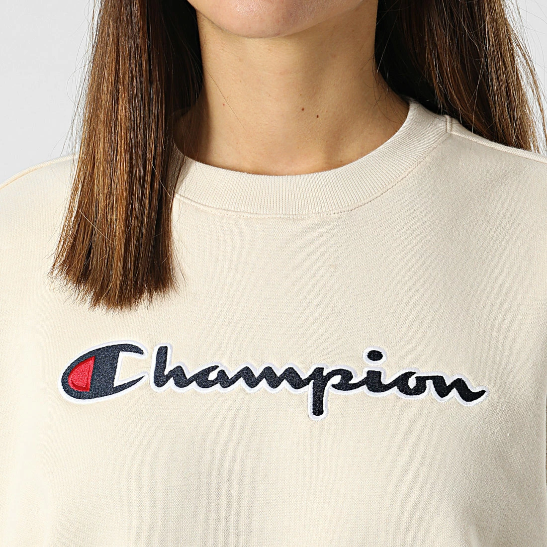 Sweat Crewneck Femme 114922 Beige de Champion 4 Sweat Crewneck Femme 114922 Beige de Champion – Image 2