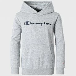 Sweat Capuche Enfant 305903 Gris Chiné de Champion