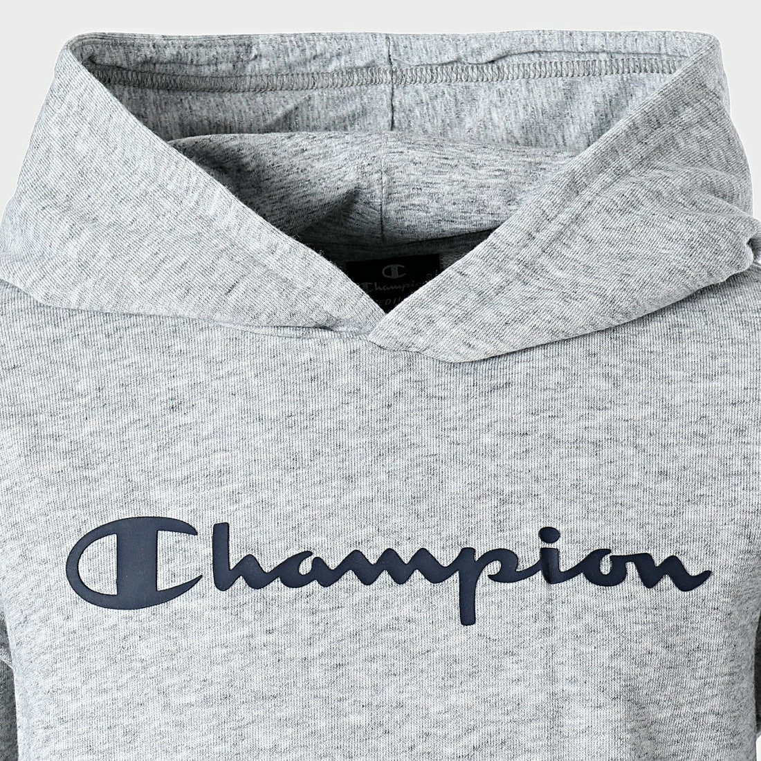 Sweat Capuche Enfant 305903 Gris Chiné de Champion 4 Sweat Capuche Enfant 305903 Gris Chiné de Champion – Image 2