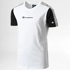 Tee Shirt Enfant 305925 Blanc Noir de Champion