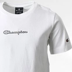 Tee Shirt Enfant 305938 Blanc de Champion 5 Tee Shirt Enfant 305938 Blanc de Champion -Champion Soldes champion 299100 305938 WW001 20220209T160900 02
