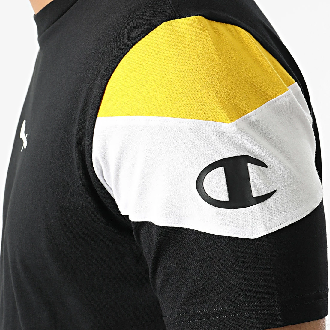 Tee Shirt 217194 Noir Jaune de Champion 4 Tee Shirt 217194 Noir Jaune de Champion – Image 2