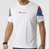 Tee Shirt Tricolore 217194 Blanc de Champion 1 Tee Shirt Tricolore 217194 Blanc de Champion -Champion Soldes champion 299188 217194 WW001 20220125T161352 01