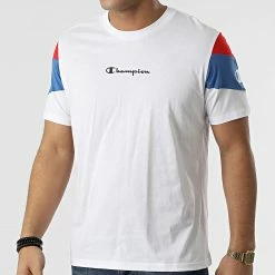 Tee Shirt Tricolore 217194 Blanc de Champion