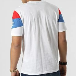 Tee Shirt Tricolore 217194 Blanc de Champion -Champion Soldes champion 299188 217194 WW001 20220125T161356 04