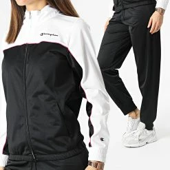 Ensemble De Survetement Femme 115149 Noir Blanc de Champion