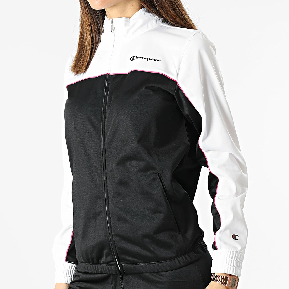 Ensemble De Survetement Femme 115149 Noir Blanc de Champion 5 Ensemble De Survetement Femme 115149 Noir Blanc de Champion – Image 3