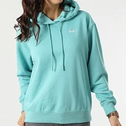 Sweat Capuche Femme 114920 Turquoise de Champion -Champion Soldes champion 300862 114920 BS148 20220204T162721 03