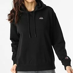 Sweat Capuche Femme 114920 Noir de Champion 8 Sweat Capuche Femme 114920 Noir de Champion -Champion Soldes champion 300863 114920 KK001 20220301T143144 03