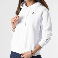 Sweat Capuche Femme 114920 Blanc de Champion