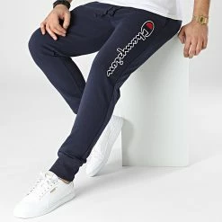Pantalon Jogging 217062 Bleu Marine de Champion -Champion Soldes champion 300887 217062 BS538 20220208T161921 03