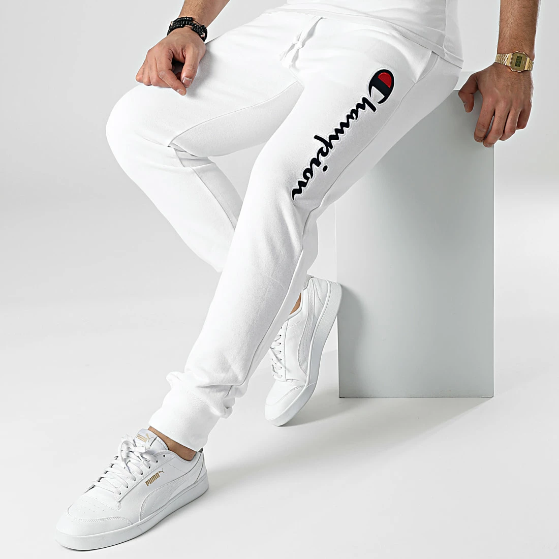Pantalon Jogging 217062 Blanc de Champion 5 Pantalon Jogging 217062 Blanc de Champion – Image 3