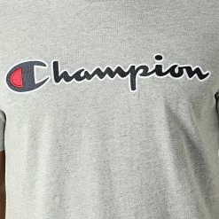 Tee Shirt 217814 Gris Chiné de Champion -Champion Soldes champion 300899 217814 EM031 20220209T085822 02
