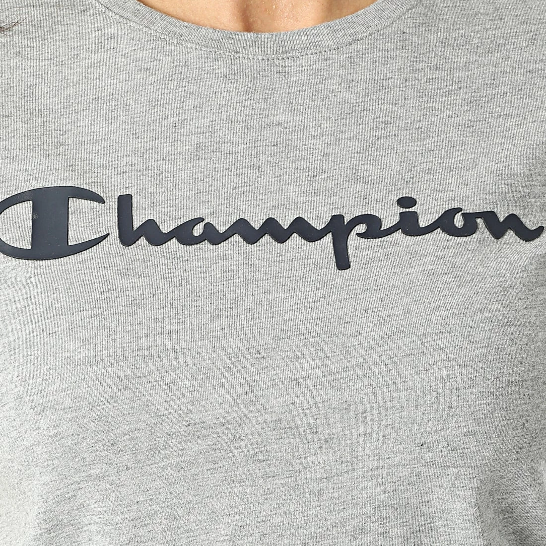 Tee Shirt Femme 114911 Gris Chiné de Champion 4 Tee Shirt Femme 114911 Gris Chiné de Champion – Image 2