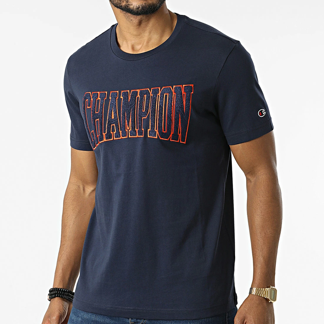 Tee Shirt 217172 Bleu Marine de Champion 3 Tee Shirt 217172 Bleu Marine de Champion