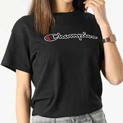Tee Shirt Femme 115351 Noir de Champion