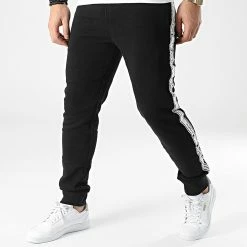 Pantalon Jogging A Bandes 217187 Noir de Champion