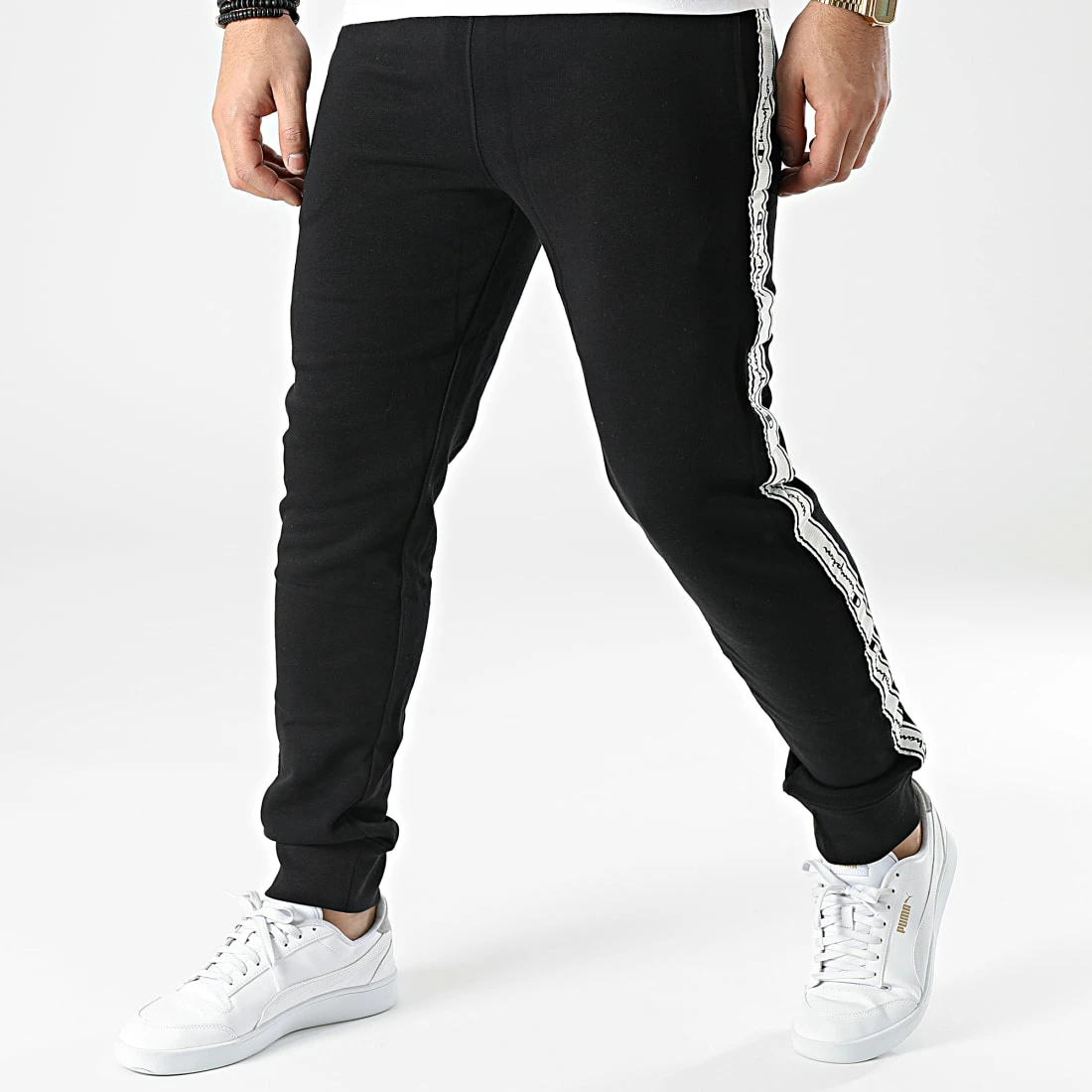 Pantalon Jogging A Bandes 217187 Noir de Champion 3 Pantalon Jogging A Bandes 217187 Noir de Champion