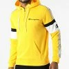 Sweat Capuche Col Zippé A Bandes 217190 Jaune de Champion