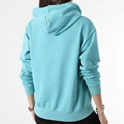 Sweat Capuche Femme 114919 Turquoise de Champion -Champion Soldes champion 302361 114919 BS148 20220223T151437 04