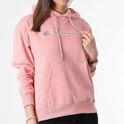 Sweat Capuche Femme 114919 Saumon de Champion