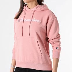 Sweat Capuche Femme 114919 Saumon de Champion -Champion Soldes champion 302365 114919 PS092 20220223T151044 03
