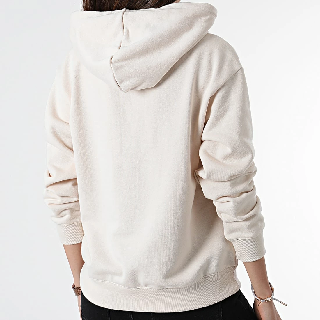 Sweat Capuche Femme 114919 Beige de Champion 6 Sweat Capuche Femme 114919 Beige de Champion – Image 4
