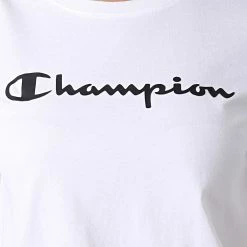 Tee Shirt Femme 114911 Blanc de Champion -Champion Soldes champion 303431 114911 WW001 20220223T145141 02
