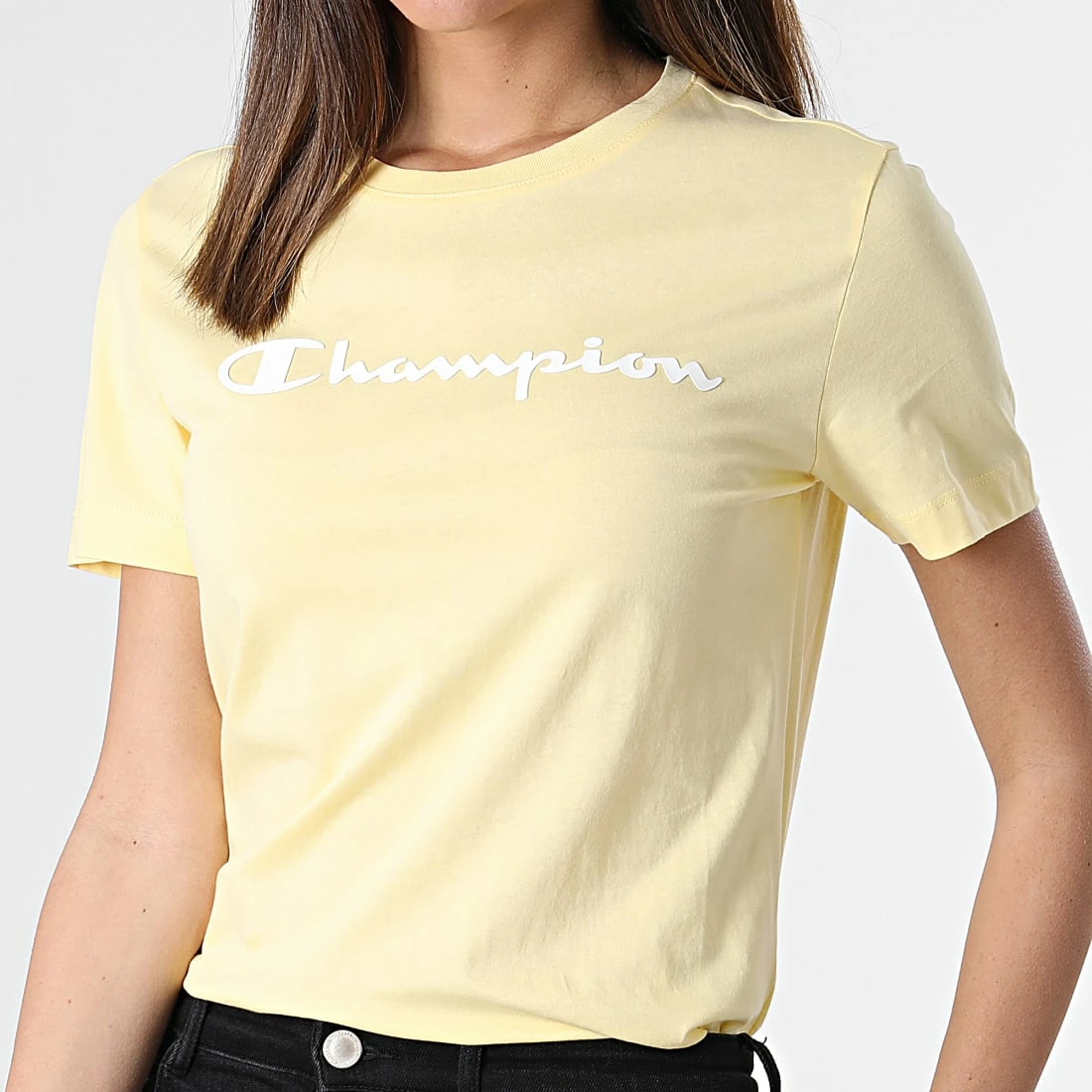 Tee Shirt Femme 114911 Jaune de Champion 3 Tee Shirt Femme 114911 Jaune de Champion