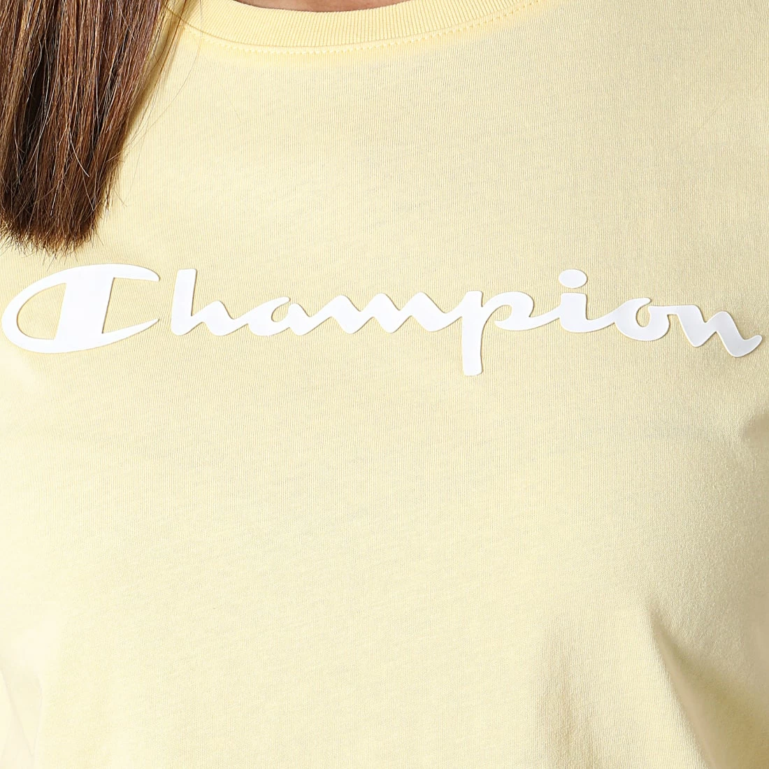 Tee Shirt Femme 114911 Jaune de Champion 4 Tee Shirt Femme 114911 Jaune de Champion – Image 2