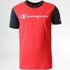 Tee Shirt Enfant 305909 Rouge Bleu Marine de Champion