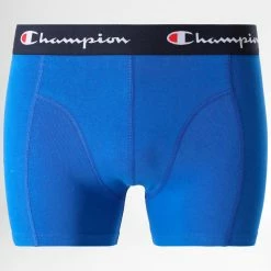 Lot De 2 Boxers U20001 Bleu Clair Bleu Marine de Champion -Champion Soldes champion 304451 U20001 BS036 20220228T145223 03