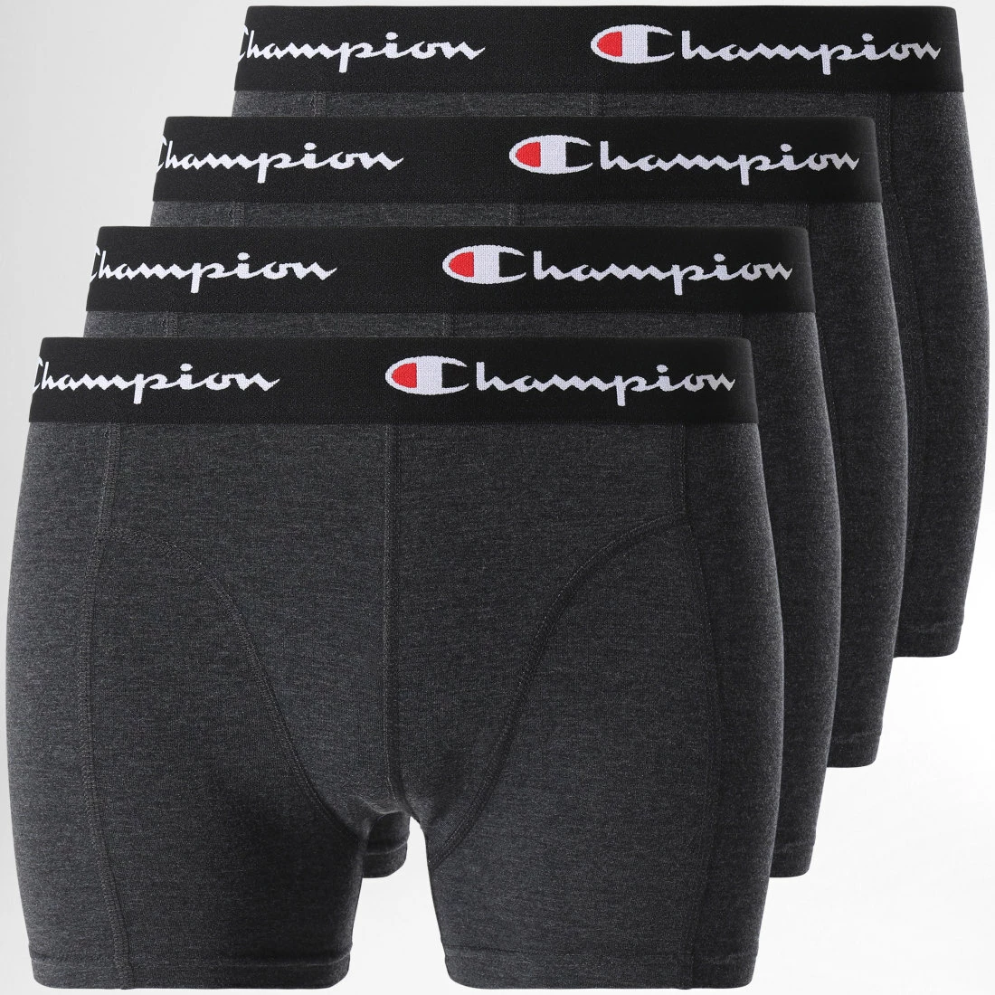 Lot De 4 Boxers U20002 Gris Anthracite Chiné de Champion 3 Lot De 4 Boxers U20002 Gris Anthracite Chiné de Champion