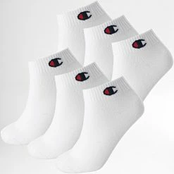 Lot De 6 Paires De Chaussettes U20006 Blanc de Champion