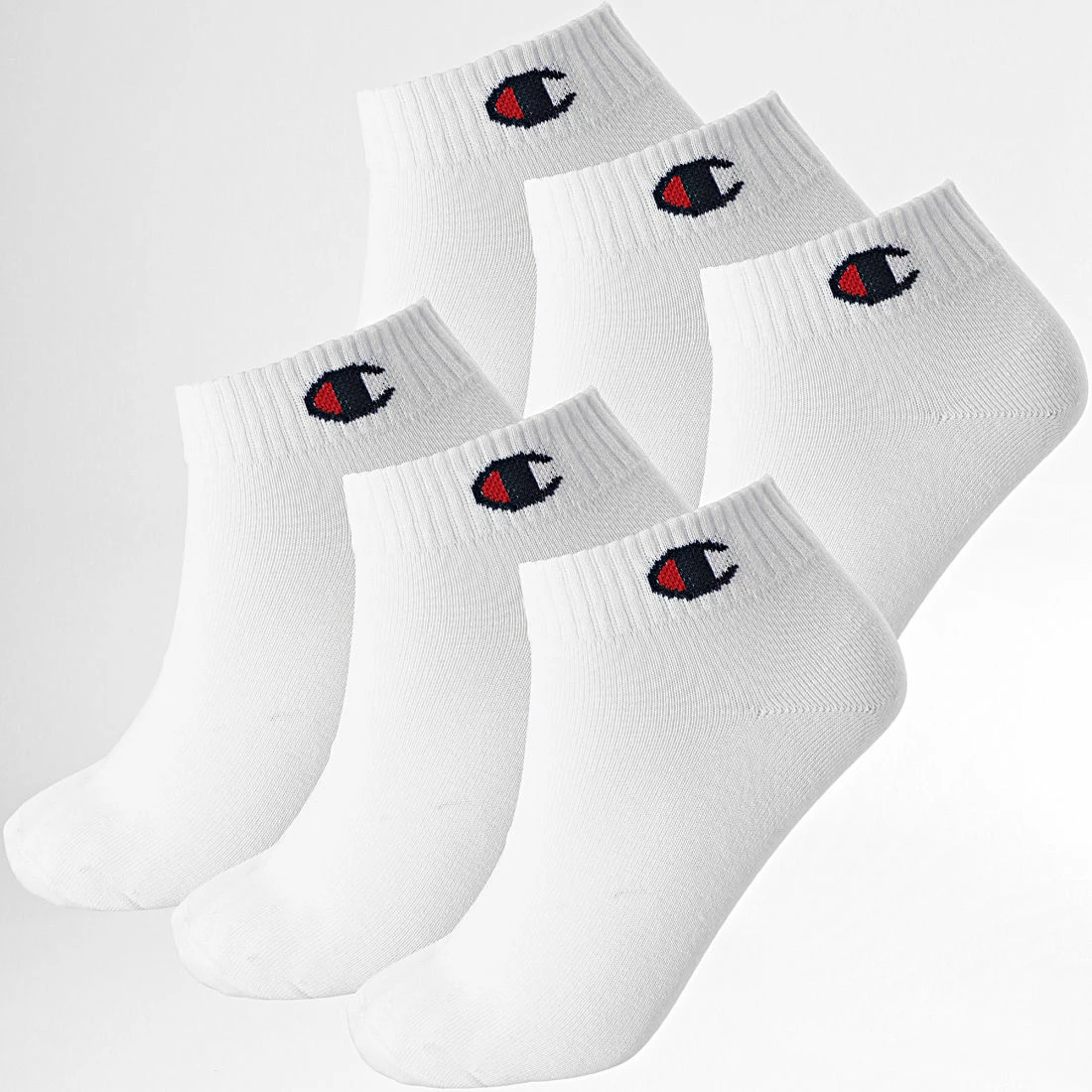 Lot De 6 Paires De Chaussettes U20006 Blanc de Champion 3 Lot De 6 Paires De Chaussettes U20006 Blanc de Champion